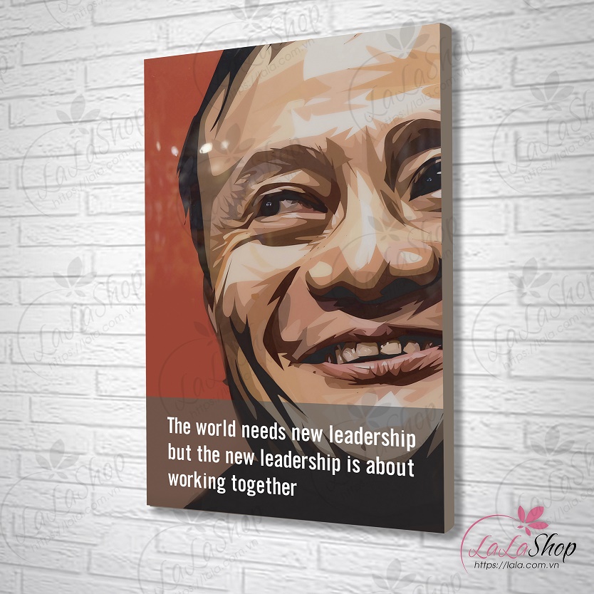Tranh treo tường the world needs new leadership